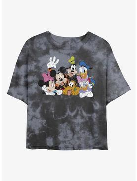 Disney Mickey Mouse And Friends Womens Tie-Dye Crop T-Shirt, , hi-res