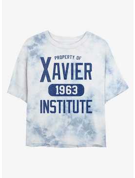 Marvel X-Men Xavier Institute Womens Tie-Dye Crop T-Shirt, , hi-res