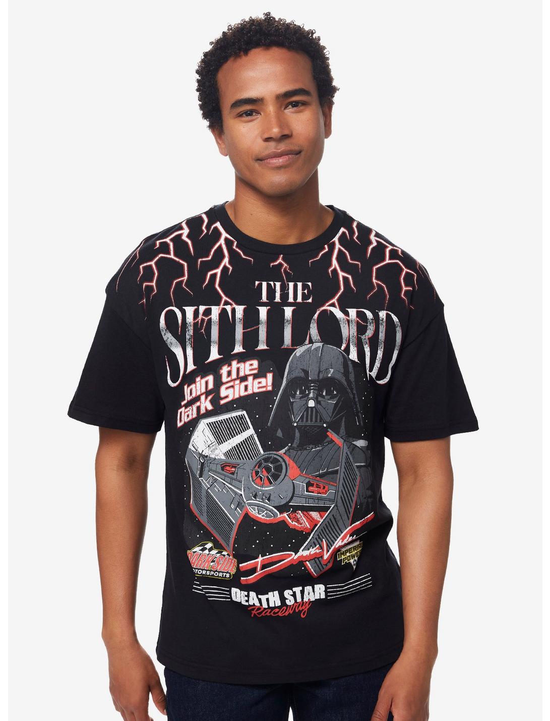 Star Wars The Sith Lord Racing T-Shirt - BoxLunch Exclusive, BLACK, hi-res