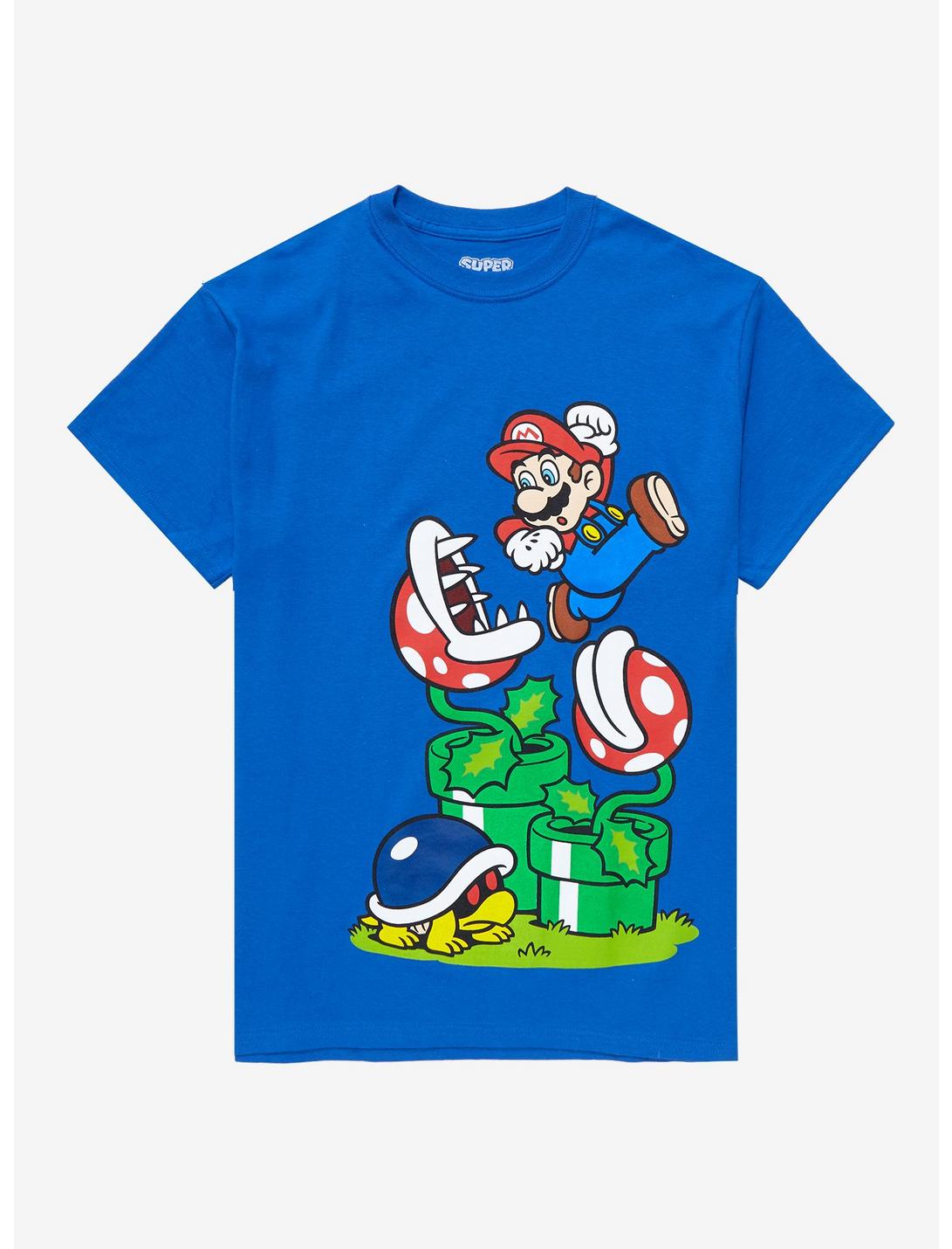 Super Mario Piranha Plant T-Shirt, ROYAL, hi-res