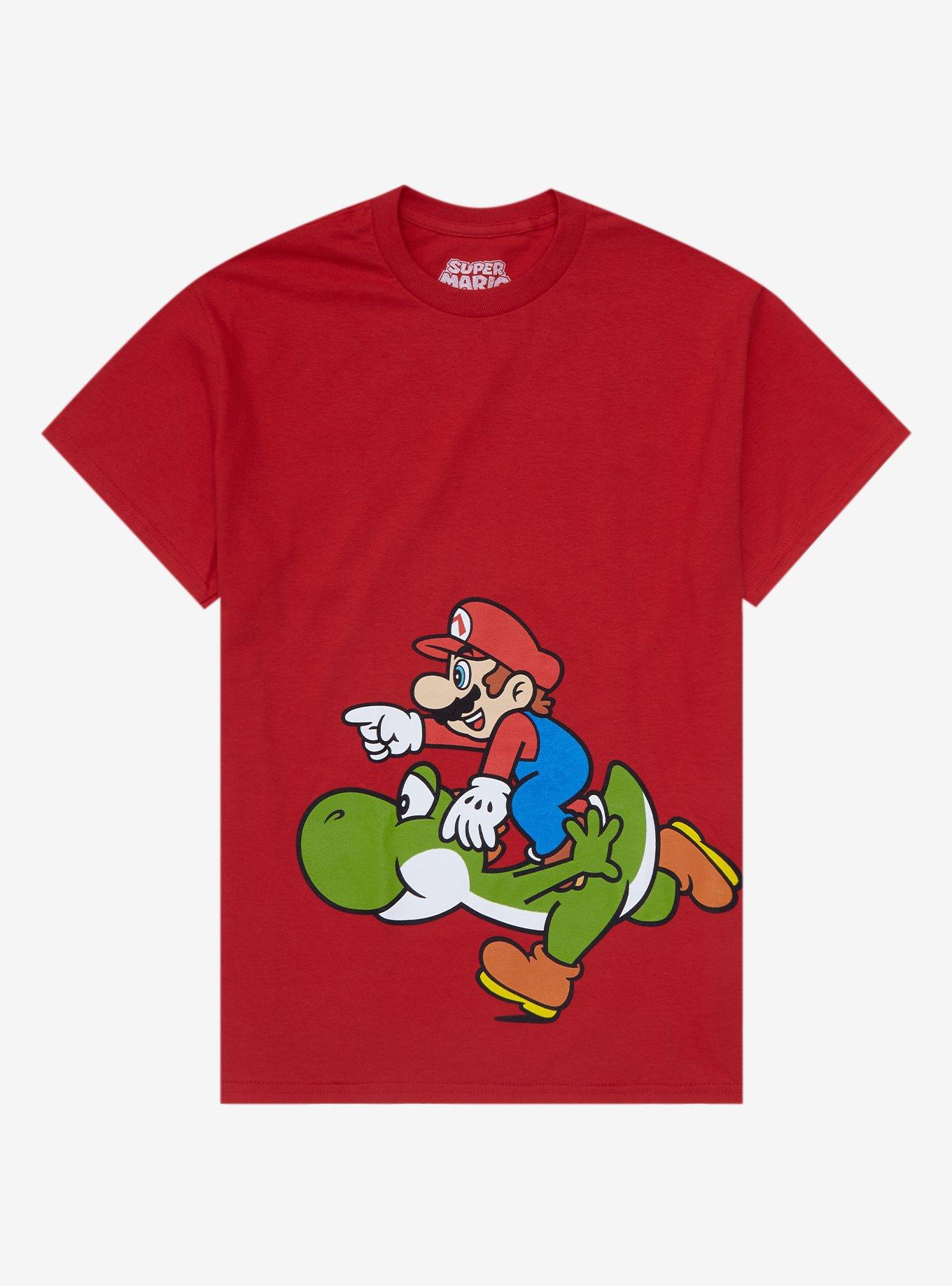 Super Mario Bros. Mario \u0026 Yoshi Jumbo Graphic T-Shirt | Hot Topic, image size:1091x1430