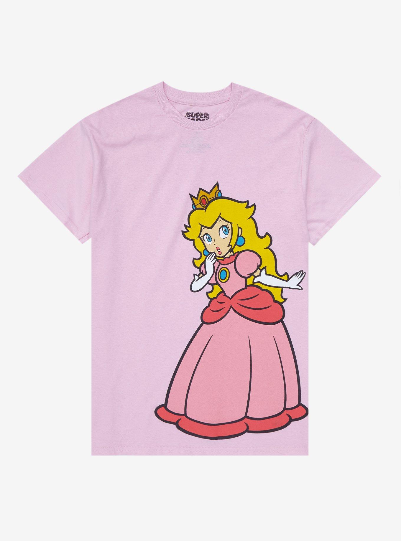 veld achterzijde lucht Super Mario Bros. Princess Peach Jumbo Graphic T-Shirt | Hot Topic