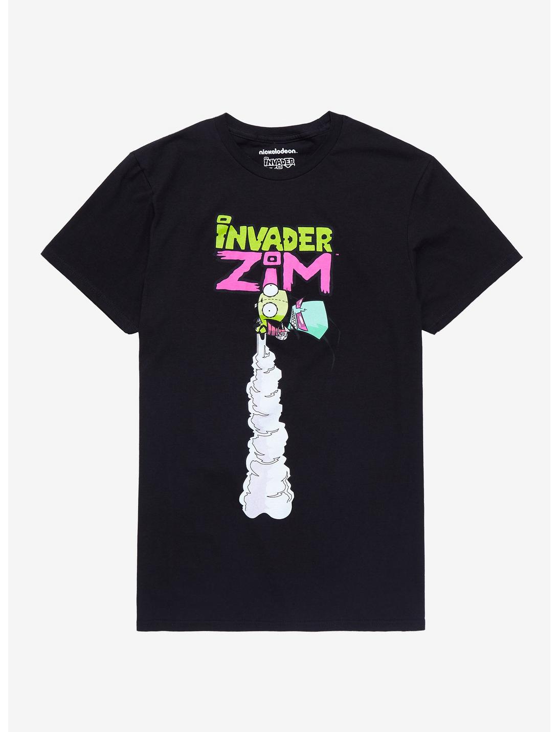 Nickelodeon Invader Zim Gir & Zim T-Shirt - BoxLunch Exclusive, BLACK, hi-res