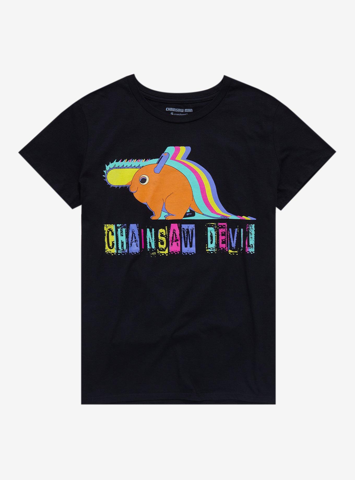 Chainsaw Man Pochita Chainsaw Devil T-Shirt - BoxLunch Exclusive, BLACK, hi-res