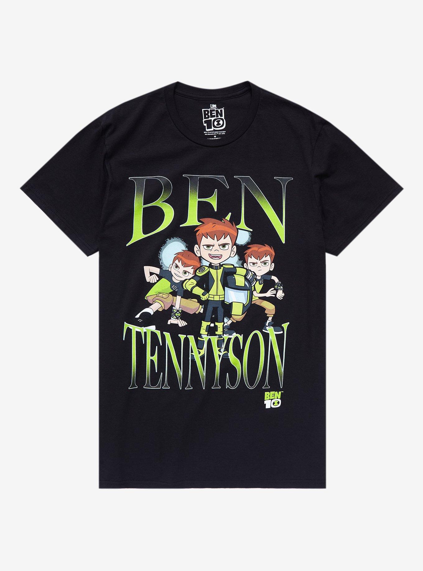 Ben 10 Ben Tennyson Retro Style T-Shirt - BoxLunch Exclusive, BLACK, hi-res