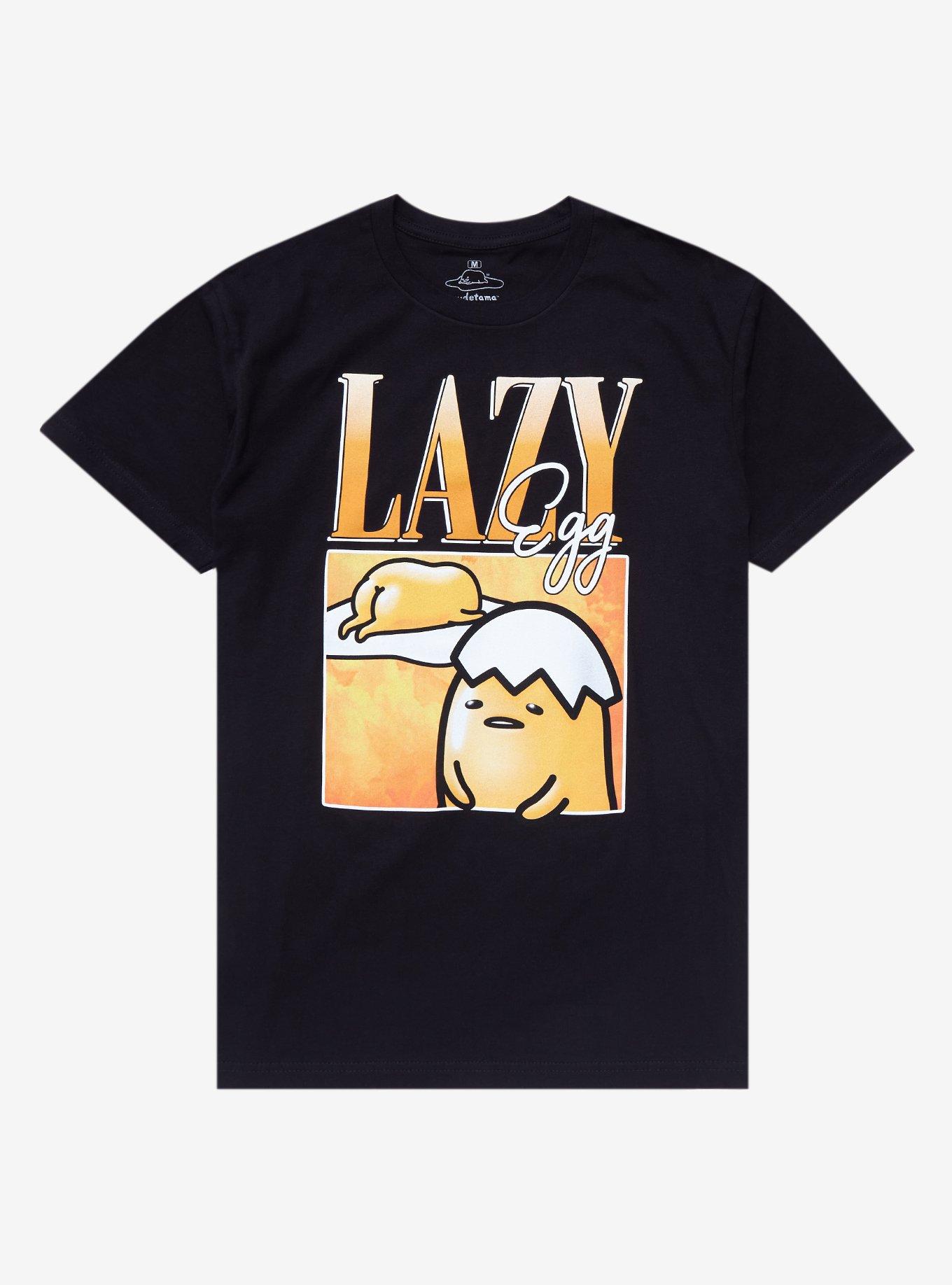 Sanrio Gudetama the Lazy Egg Double Portrait T-Shirt - BoxLunch Exclusive , BLACK, hi-res