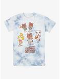Nintendo Animal Crossing: New Horizon Character Textbook Tie-Dye T-Shirt, WHITEBLUE, hi-res