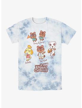 Nintendo Animal Crossing: New Horizon Character Textbook Tie-Dye T-Shirt, , hi-res