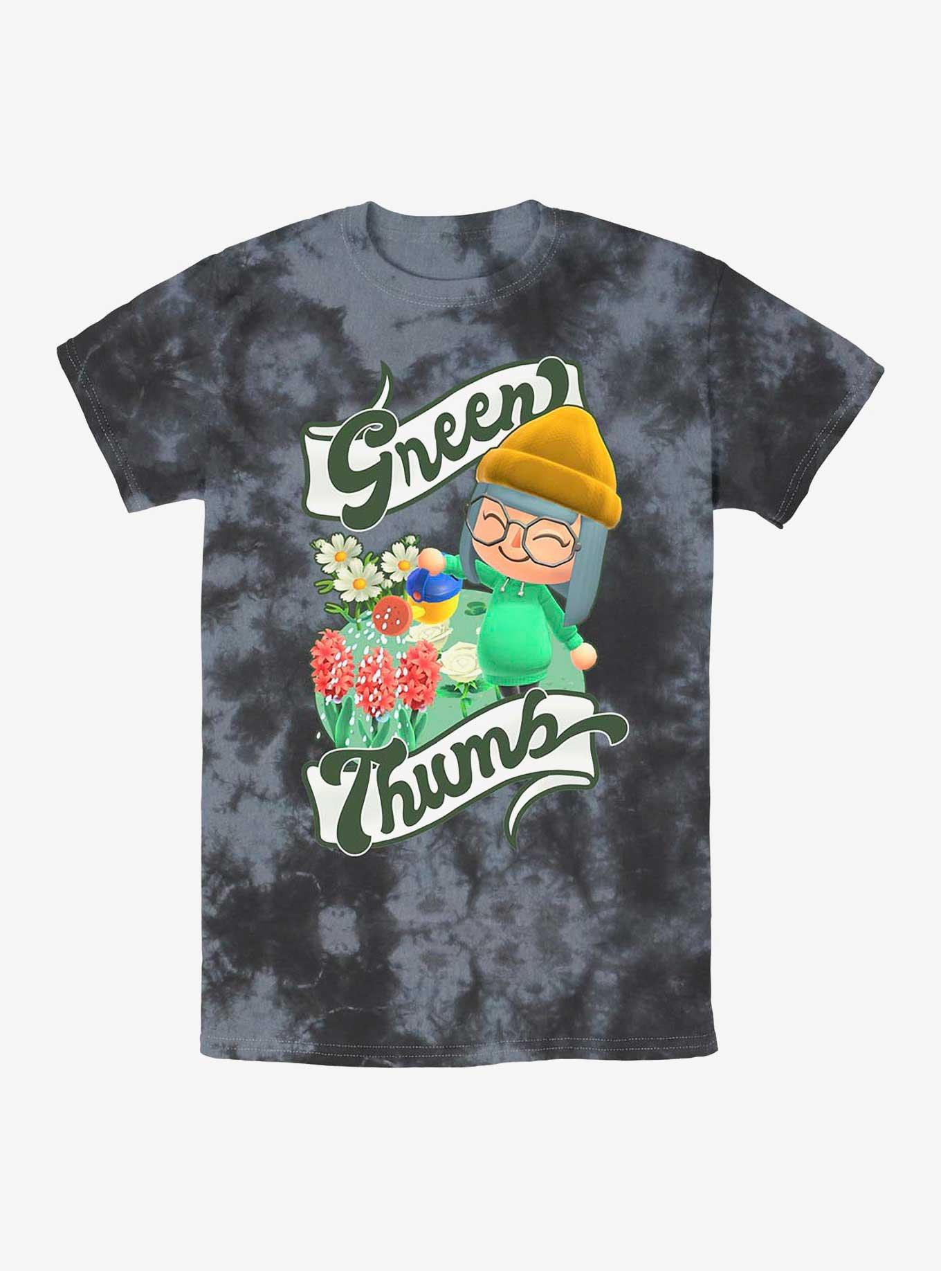 Nintendo Animal Crossing Green Thumb Tie-Dye T-Shirt, BLKCHAR, hi-res