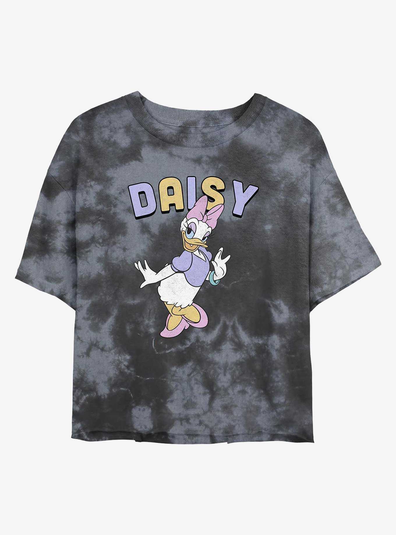 Disney Daisy Duck Classic Womens Tie-Dye Crop T-Shirt, , hi-res