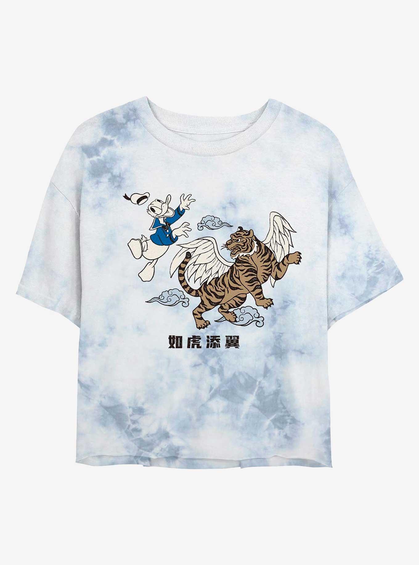 Disney Donald Duck Tiger Tie-Dye T-Shirt, WHITEBLUE, hi-res