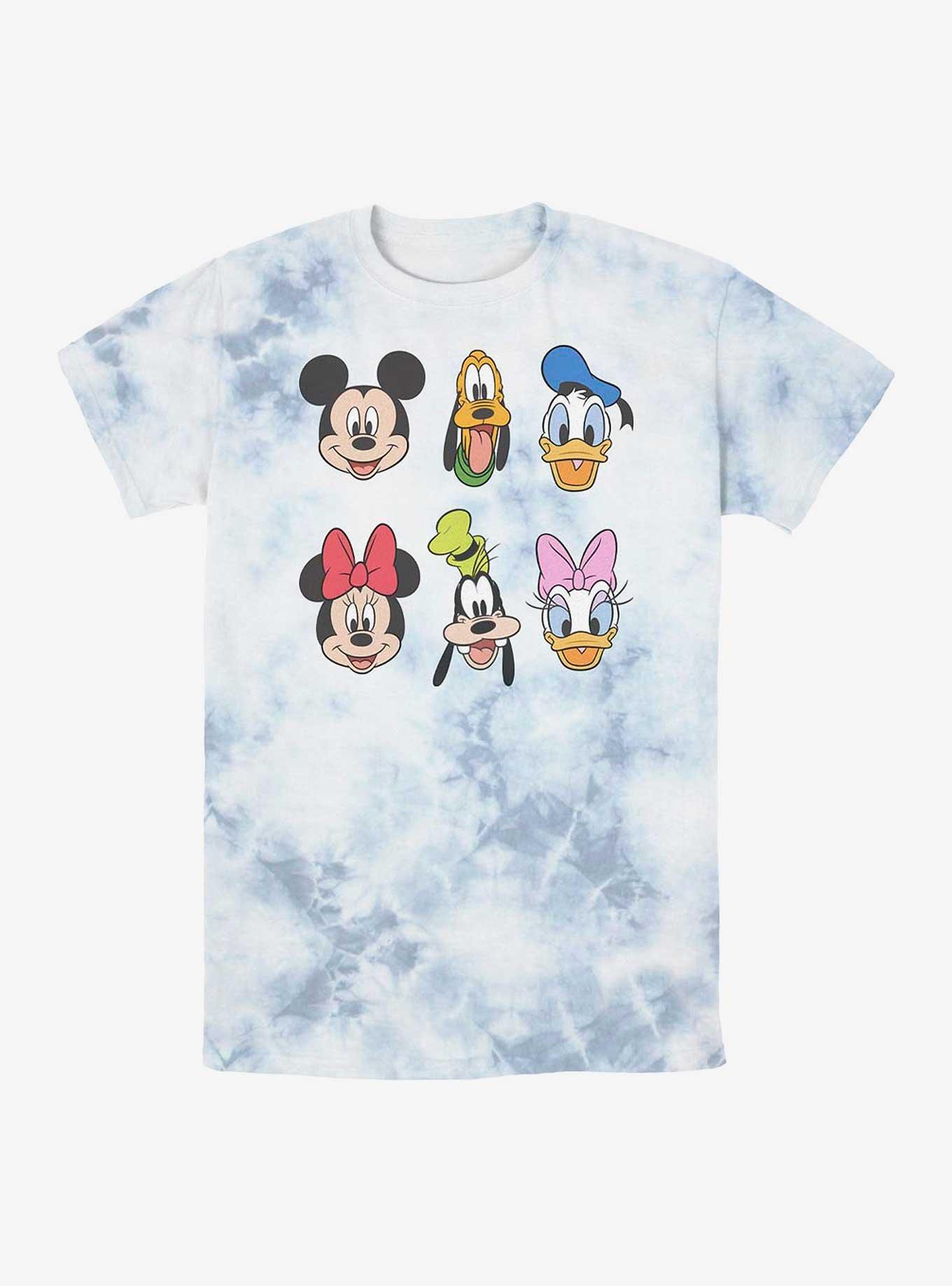 Disney Mickey Mouse And Friends Faces Tie-Dye T-Shirt, WHITEBLUE, hi-res