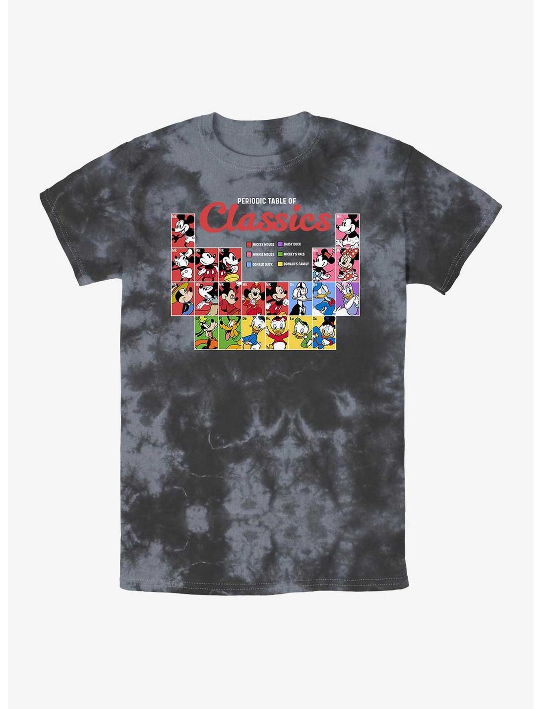 Disney Mickey Mouse Classic Periodic Table Tie-Dye T-Shirt, BLKCHAR, hi-res