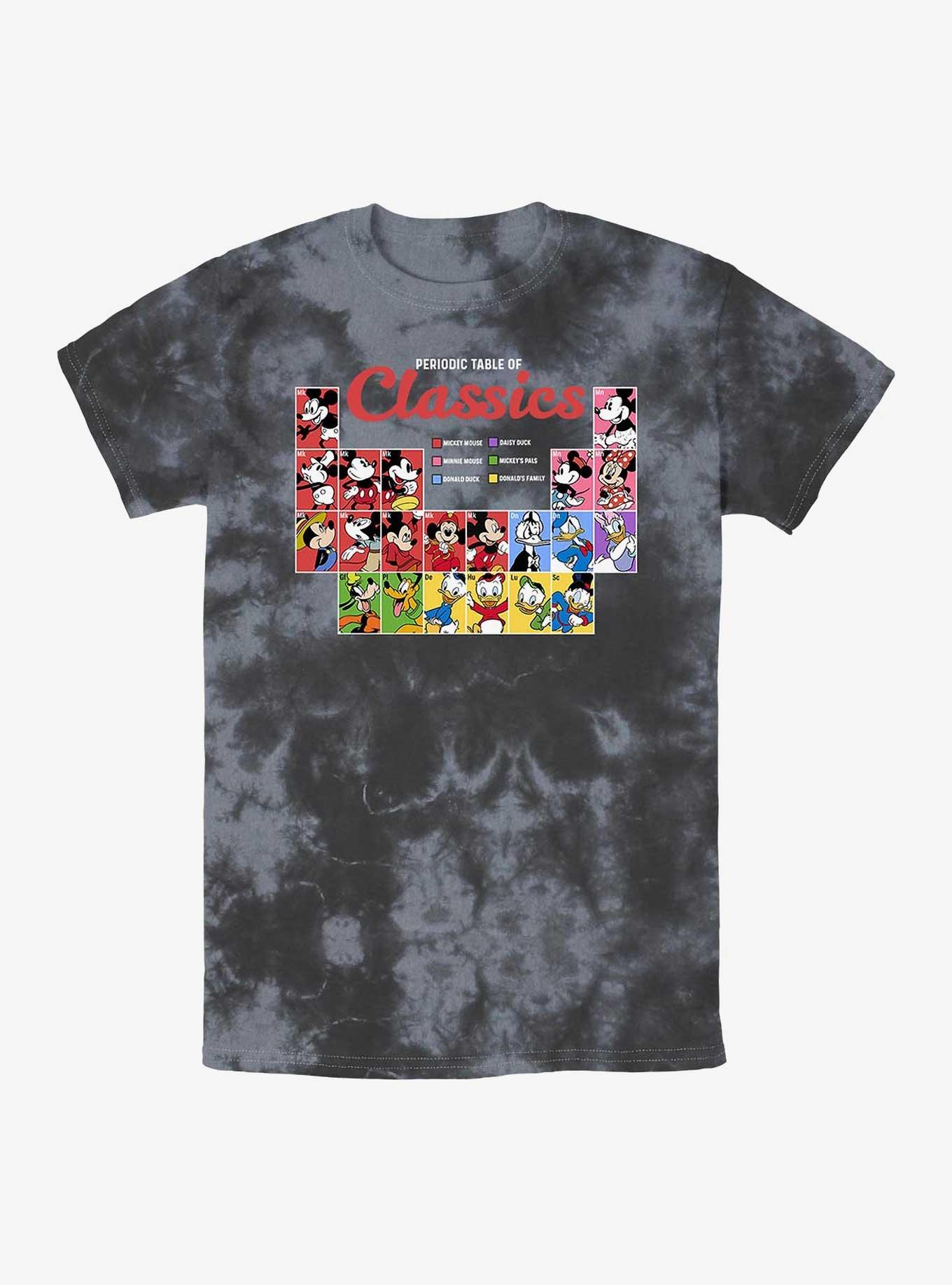 Disney Mickey Mouse Classic Periodic Table Tie-Dye T-Shirt, BLKCHAR, hi-res