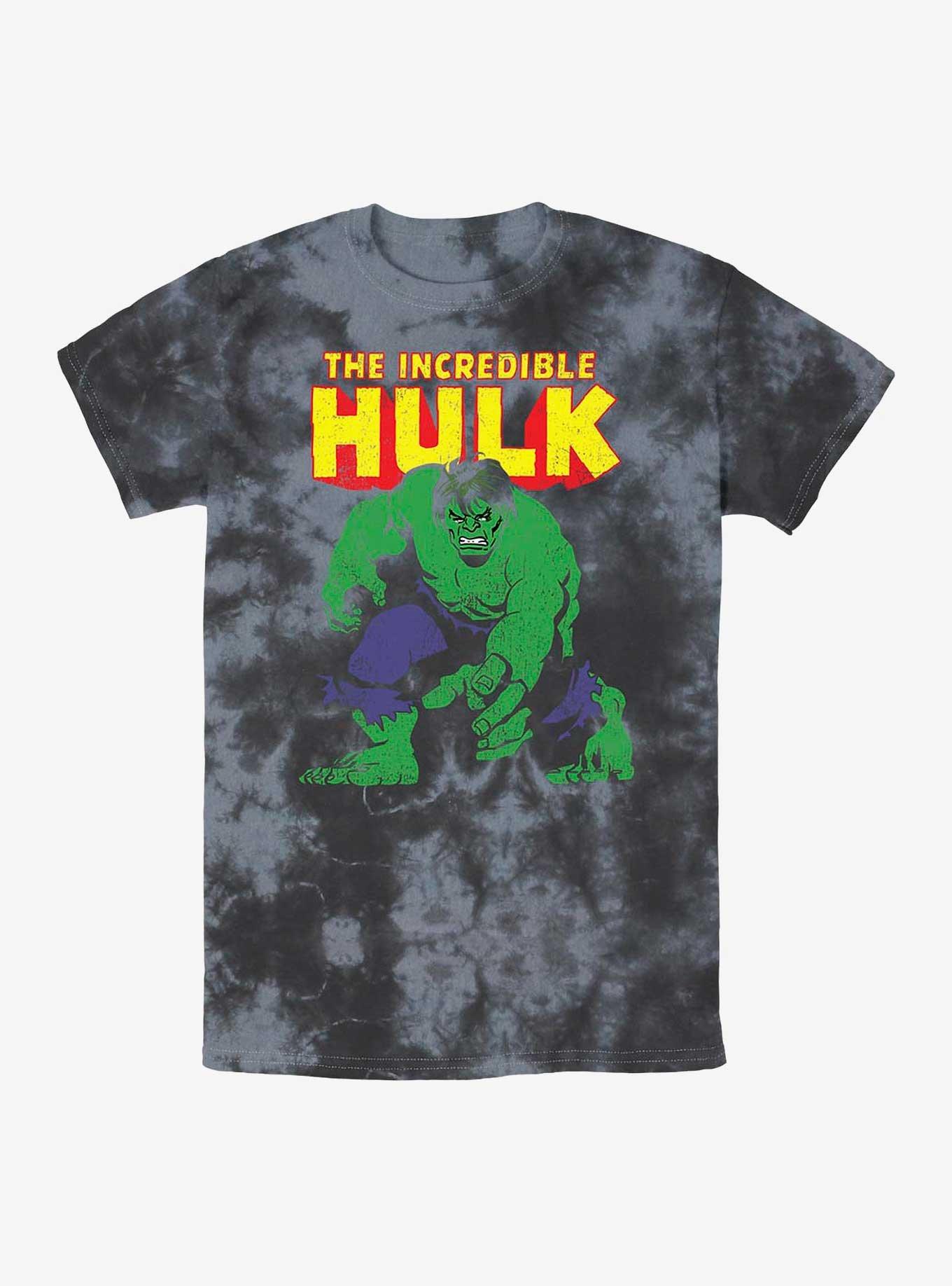 Marvel Incredible Hulk Big Time Tie-Dye T-Shirt, BLKCHAR, hi-res