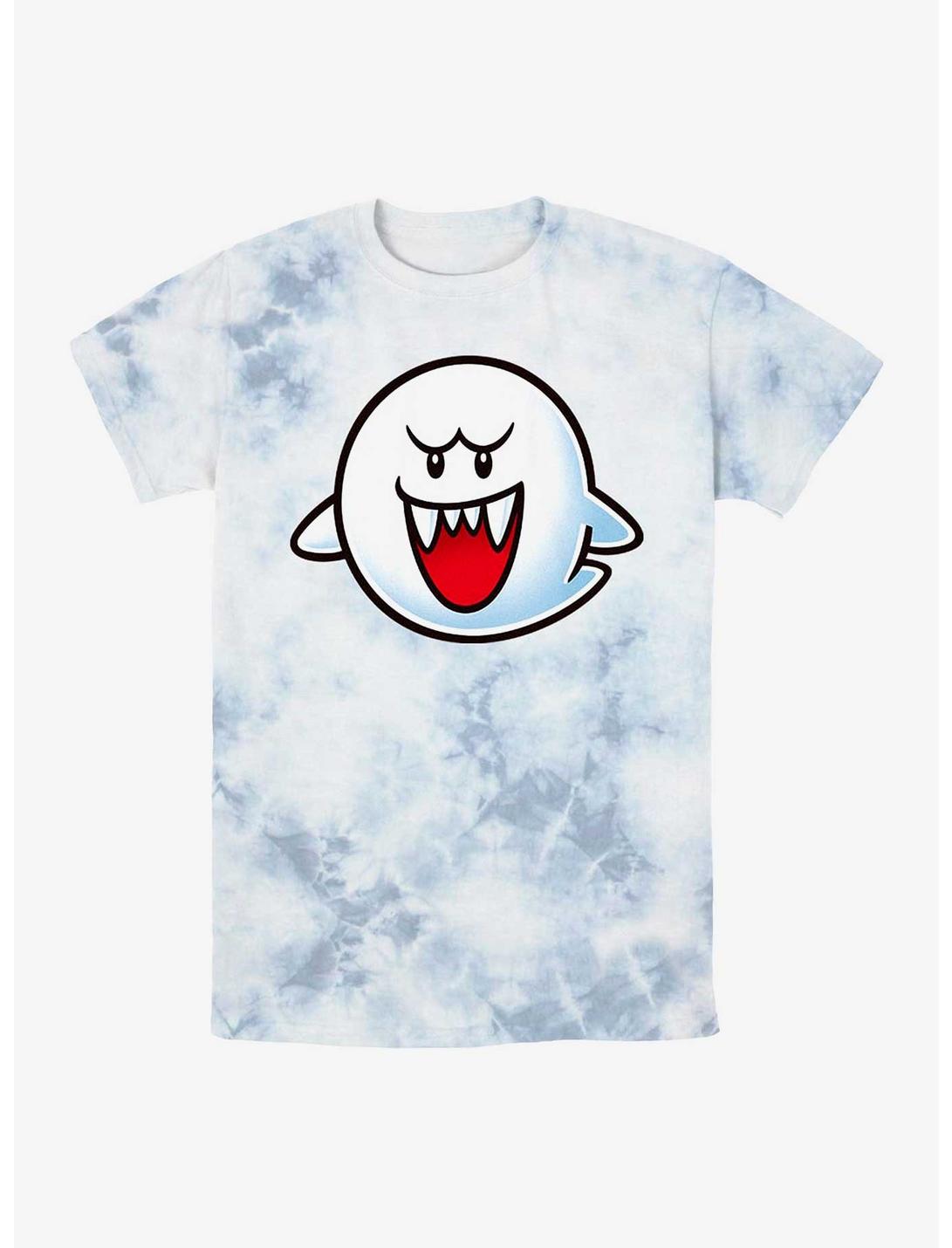 Nintendo Mario Boo Face Tie-Dye T-Shirt, WHITEBLUE, hi-res