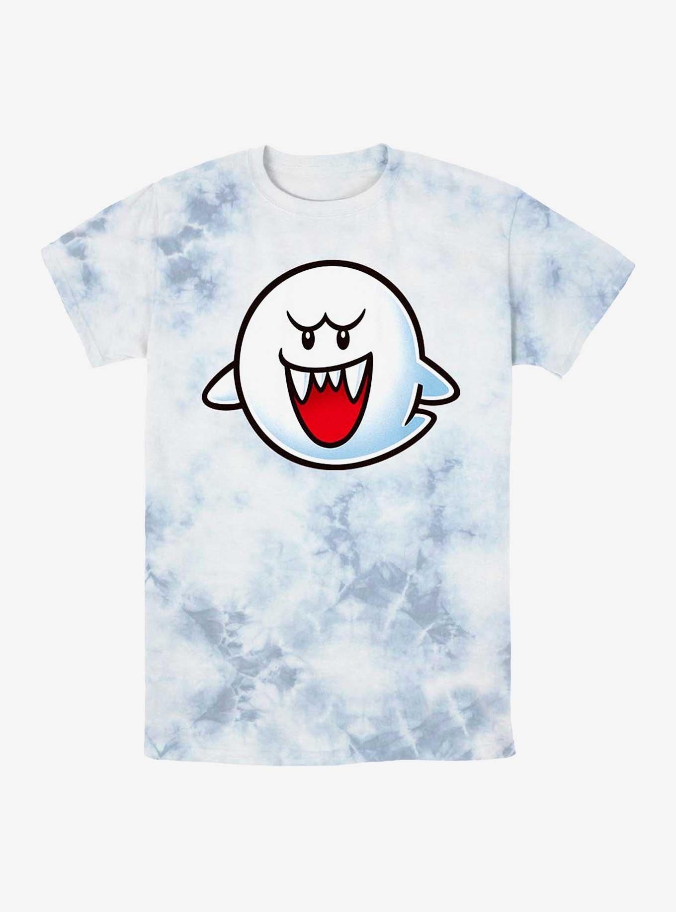 Nintendo Mario Boo Face Tie-Dye T-Shirt, WHITEBLUE, hi-res