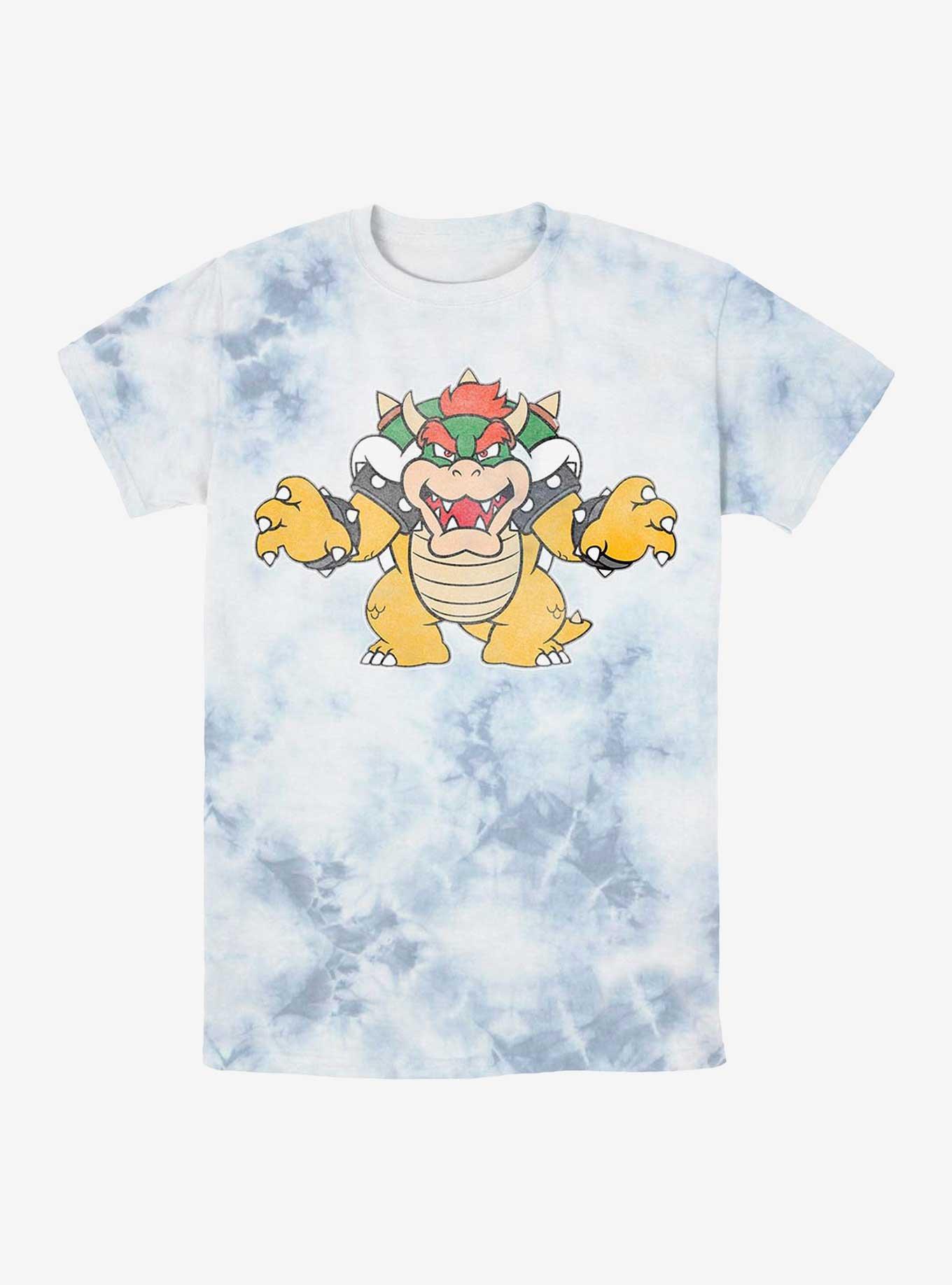 Nintendo Super Mario Bros. Bowser Tie-Dye T-Shirt, WHITEBLUE, hi-res