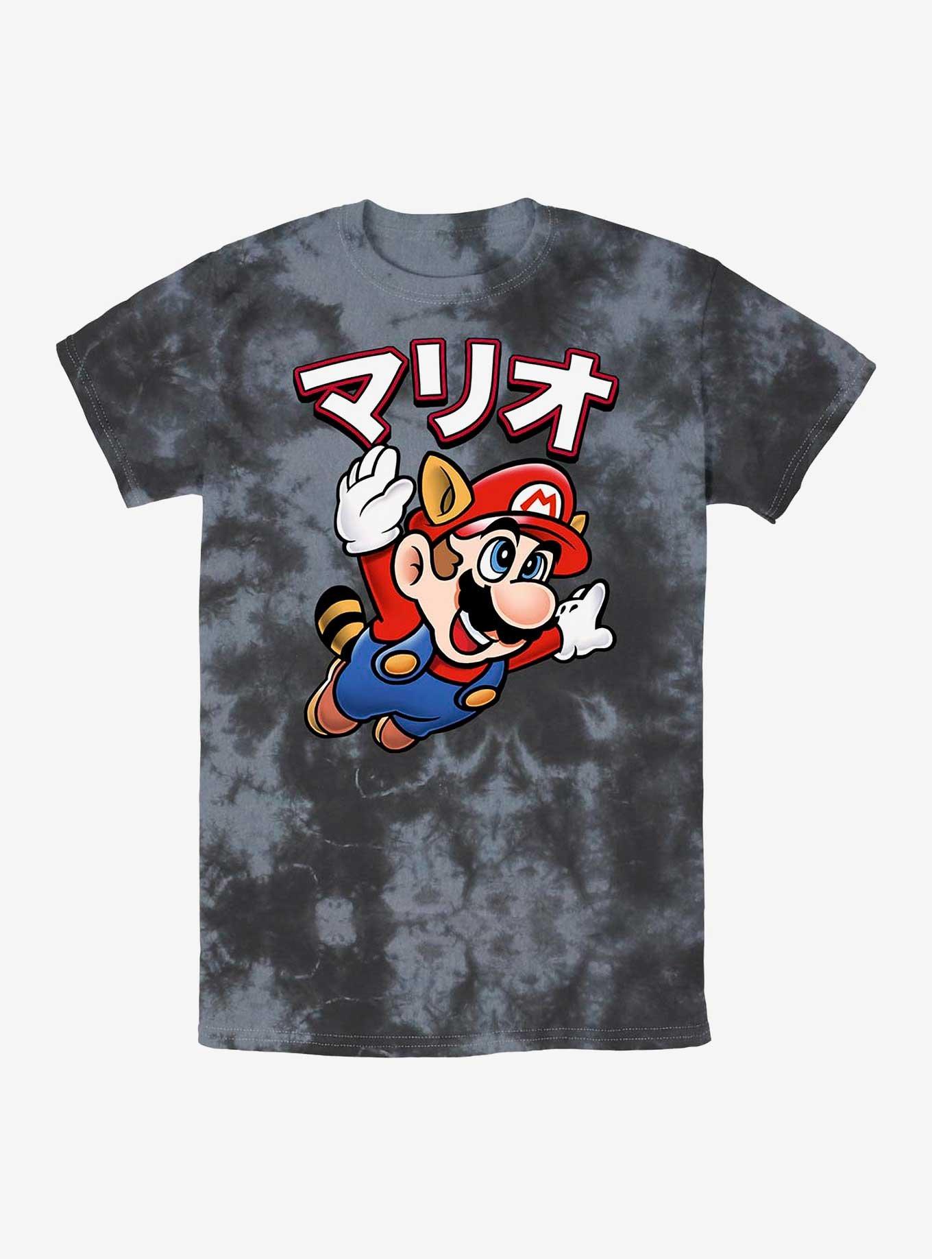 Nintendo Super Mario Bros. Mario Fly Tie-Dye T-Shirt, BLKCHAR, hi-res