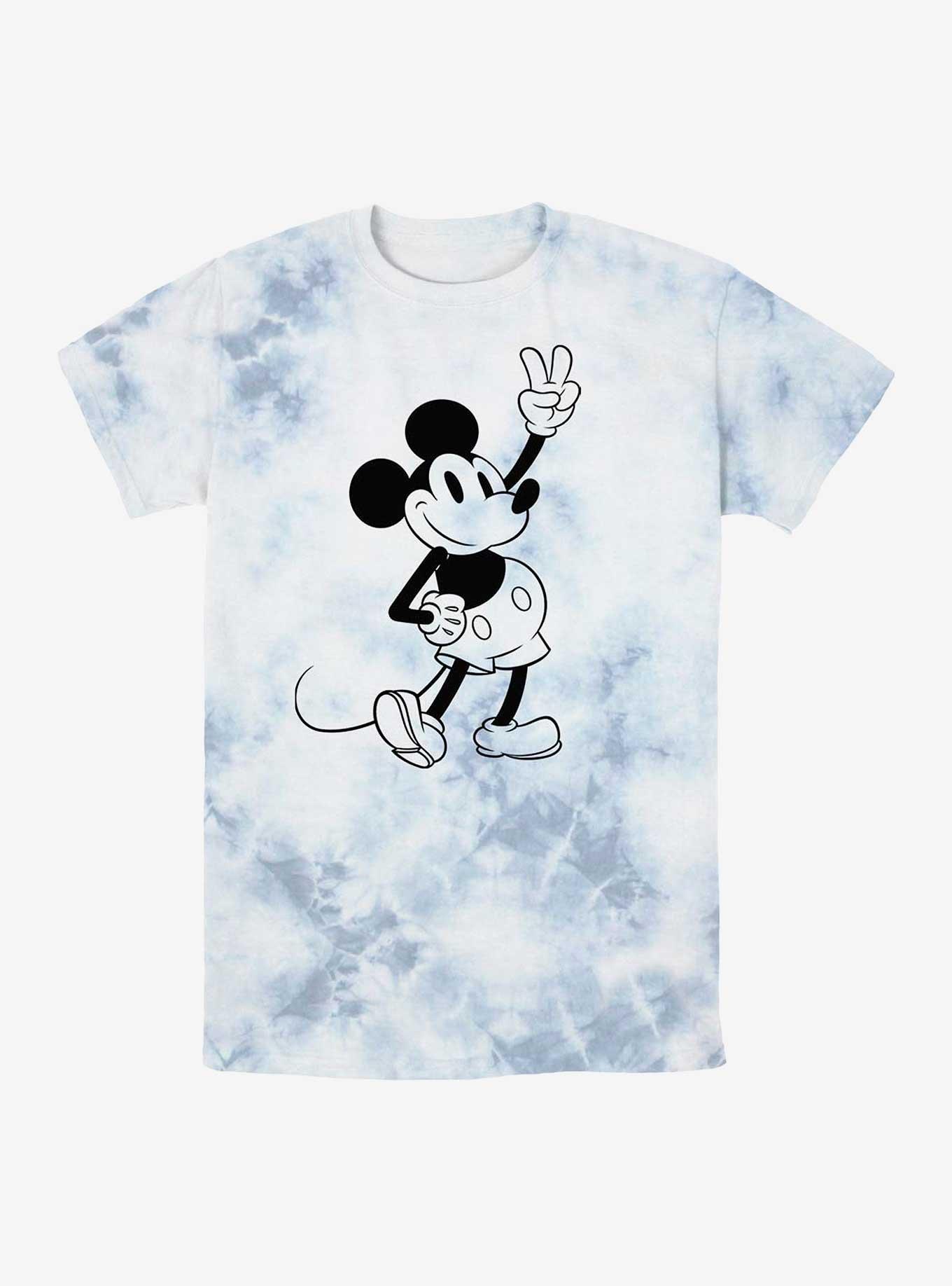 Disney Mickey Mouse Simple Tie-Dye T-Shirt, WHITEBLUE, hi-res