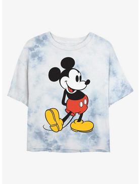 Disney Mickey Mouse Classic Womens Tie-Dye Crop T-Shirt, , hi-res