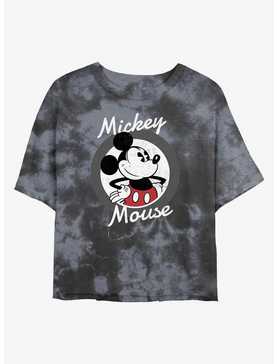 Disney Mickey Mouse Original Womens Tie-Dye Crop T-Shirt, , hi-res
