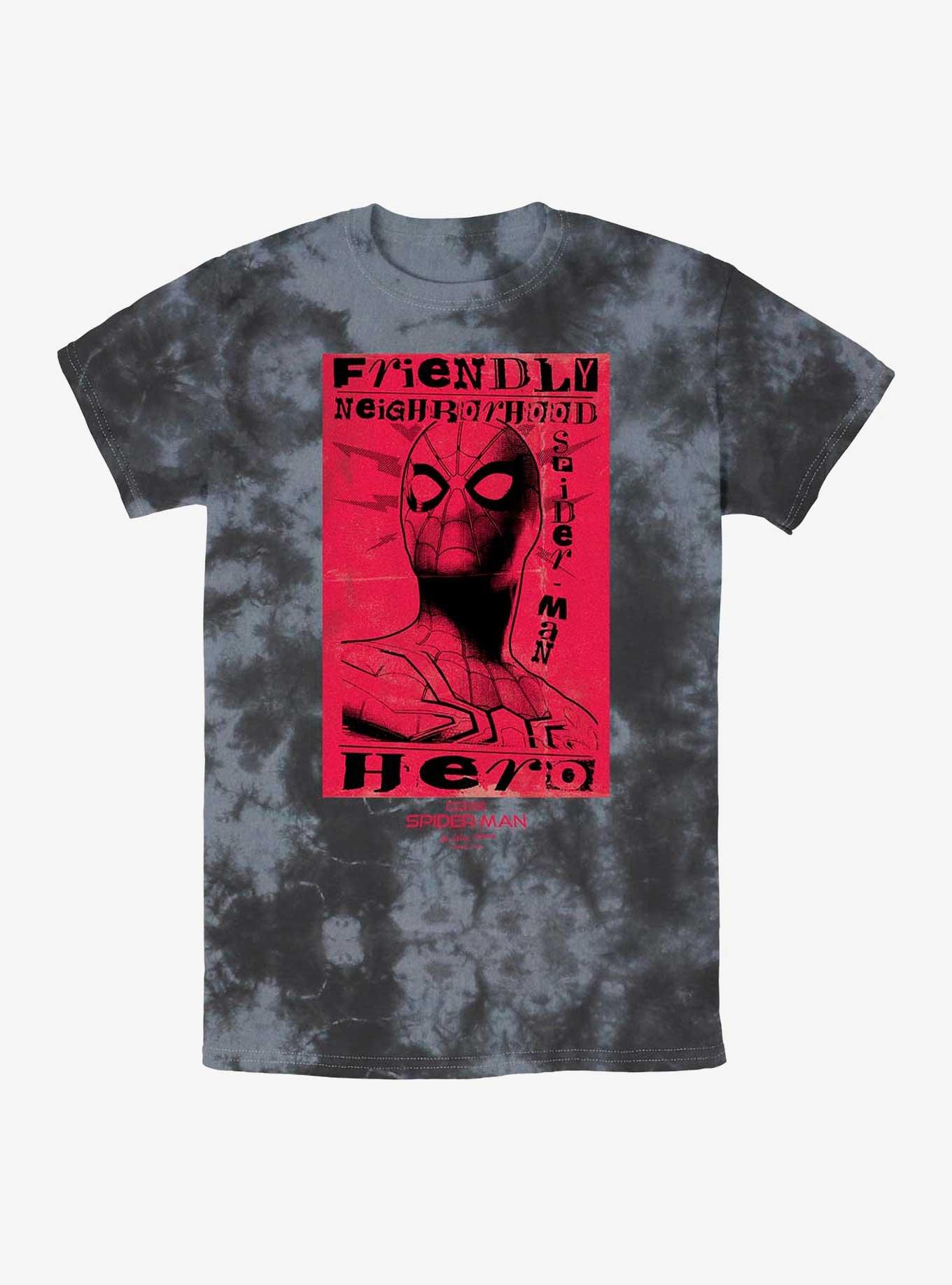 Marvel Spider-Man Friendly Neighborhood Hero Tie-Dye T-Shirt, BLKCHAR, hi-res