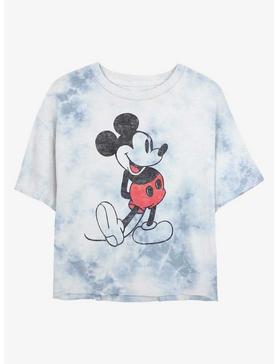 Disney Mickey Mouse Classic Vintage Womens Tie-Dye Crop T-Shirt, , hi-res