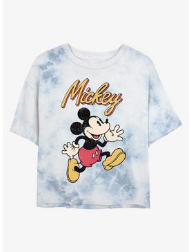 Disney Mickey Mouse Vintage Original Womens Tie-Dye Crop T-Shirt, , hi-res
