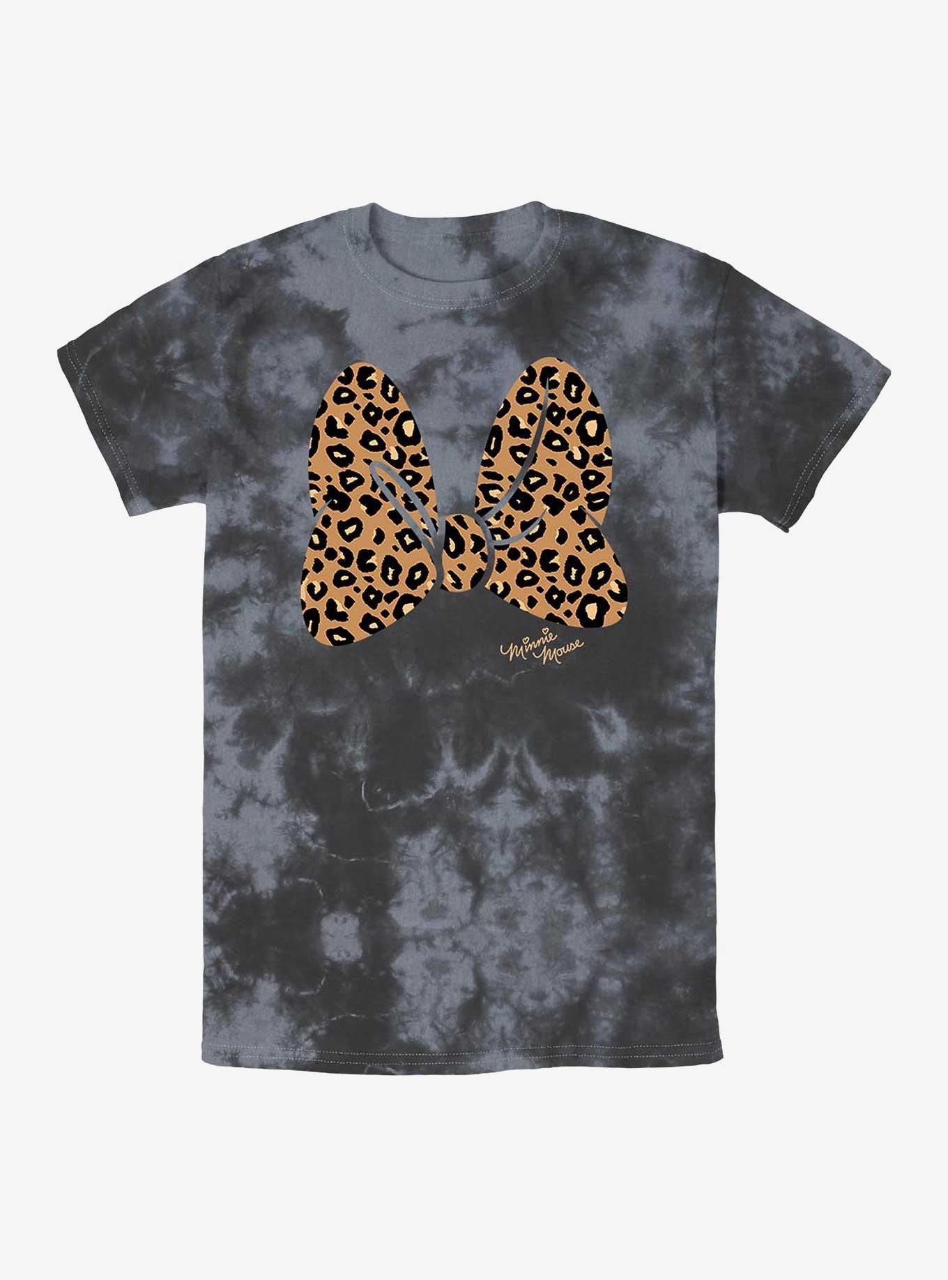 Disney Minnie Mouse Animal Print Bow Tie-Dye T-Shirt, , hi-res