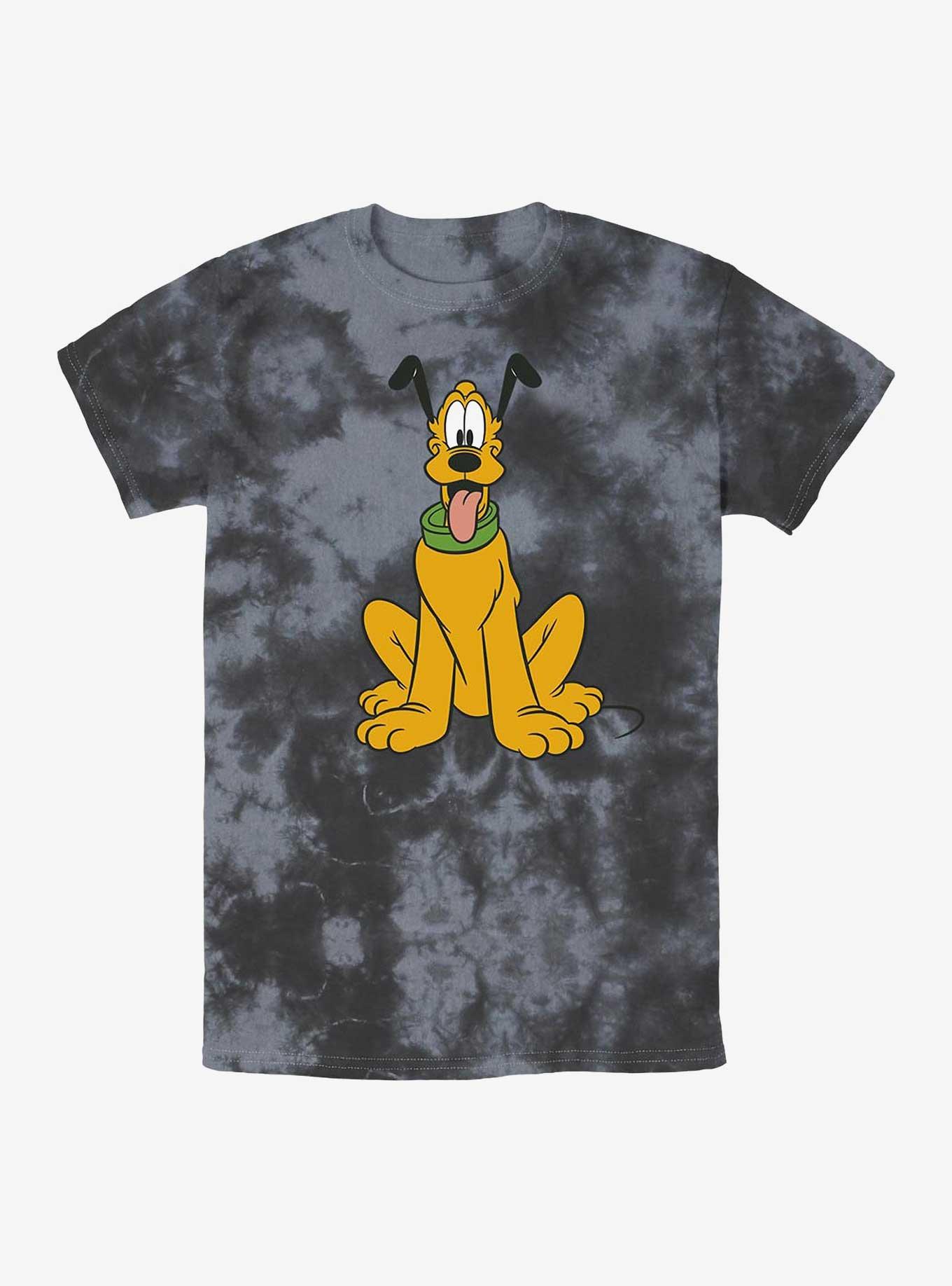 Disney Pluto Traditional Tie-Dye T-Shirt, BLKCHAR, hi-res