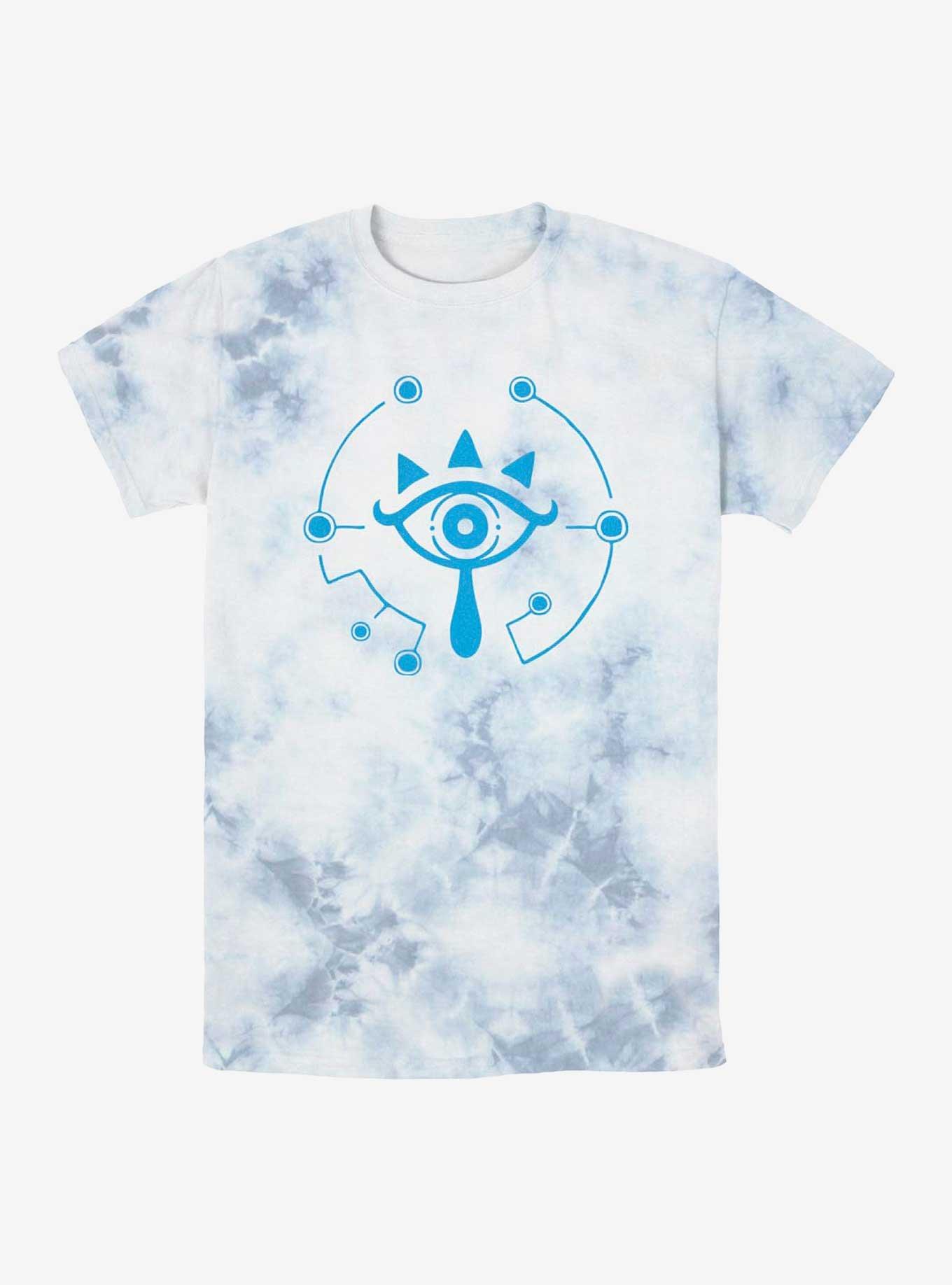 Nintendo The Legend Of Zelda: Breath Of The Wild Eye Fill Tie-Dye T-Shirt, WHITEBLUE, hi-res