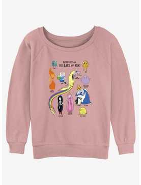 Adventure Time Land of Ooo Inhabitants Girls Slouchy Sweatshirt, , hi-res