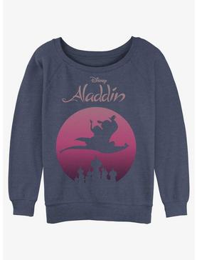 Disney Aladdin Flying High Silhouette Girls Slouchy Sweatshirt, , hi-res