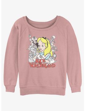 Disney Alice in Wonderland Group Girls Slouchy Sweatshirt, , hi-res