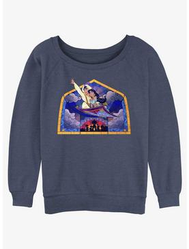 Disney Aladdin Glass Carpet Ride Girls Slouchy Sweatshirt, , hi-res