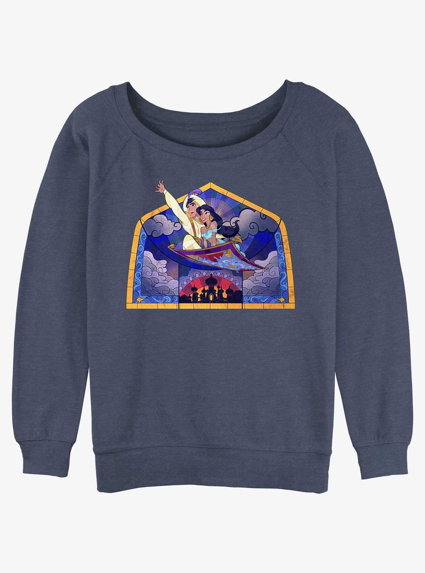 Disney Aladdin Glass Carpet Ride Girls Slouchy Sweatshirt, , hi-res