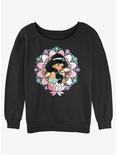 Disney Aladdin Glass Mandala Jasmine Girls Slouchy Sweatshirt, BLACK, hi-res