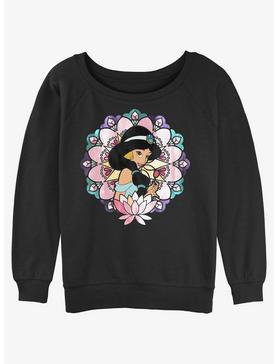 Plus Size Disney Aladdin Glass Mandala Jasmine Girls Slouchy Sweatshirt, , hi-res