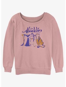 Disney Aladdin Group Shot Girls Slouchy Sweatshirt, , hi-res
