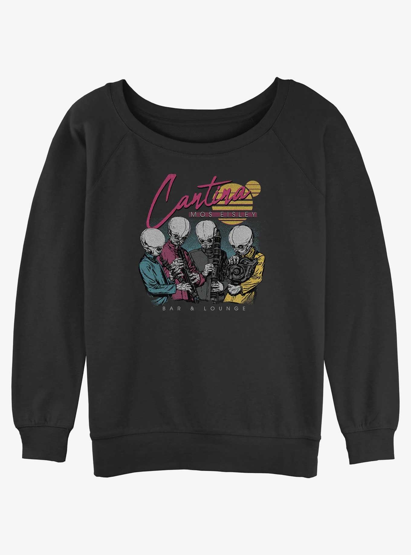 Star Wars Cantina Miami Girls Slouchy Sweatshirt, BLACK, hi-res