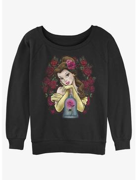 Plus Size Disney Beauty and the Beast Rose Belle Girls Slouchy Sweatshirt, , hi-res
