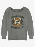 Star Wars Endor Camp Girls Slouchy Sweatshirt, GRAY HTR, hi-res