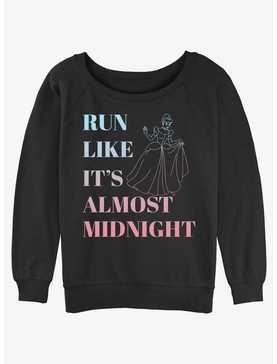 Disney Cinderella Run Like It's Almost Midnight Girls Slouchy Sweatshirt, , hi-res