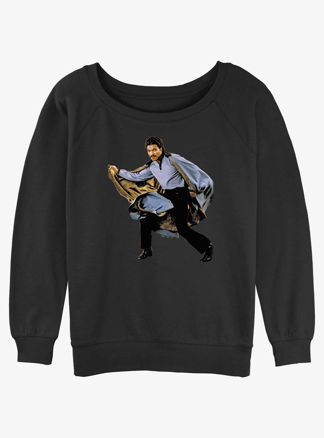 Star Wars Lando Cape Girls Slouchy Sweatshirt, BLACK, hi-res