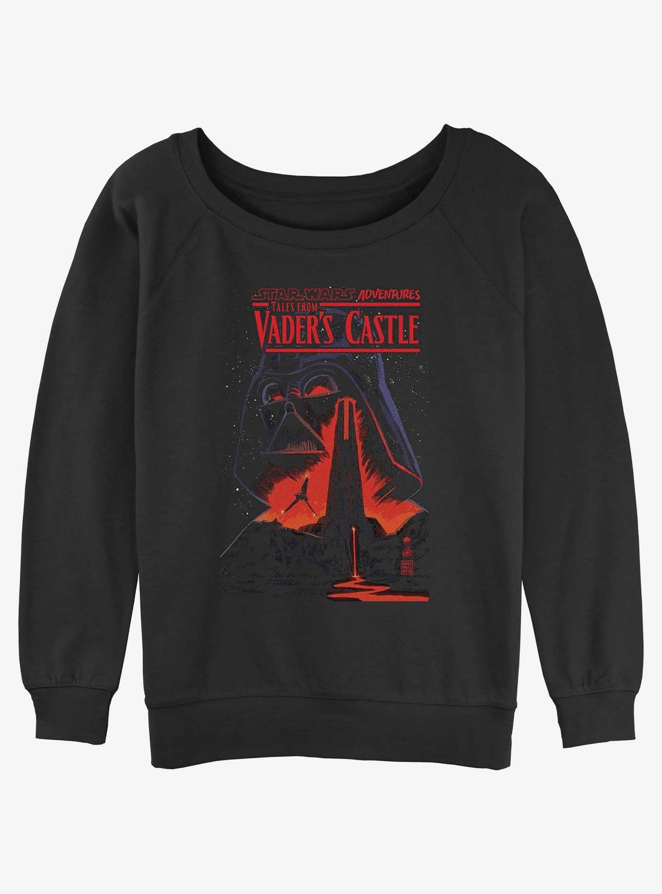 Star Wars Lava Castle Girls Slouchy Sweatshirt, BLACK, hi-res