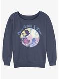 Disney Princesses Once Upon A Time Girls Slouchy Sweatshirt, BLUEHTR, hi-res