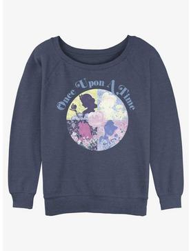 Plus Size Disney Princesses Once Upon A Time Girls Slouchy Sweatshirt, , hi-res