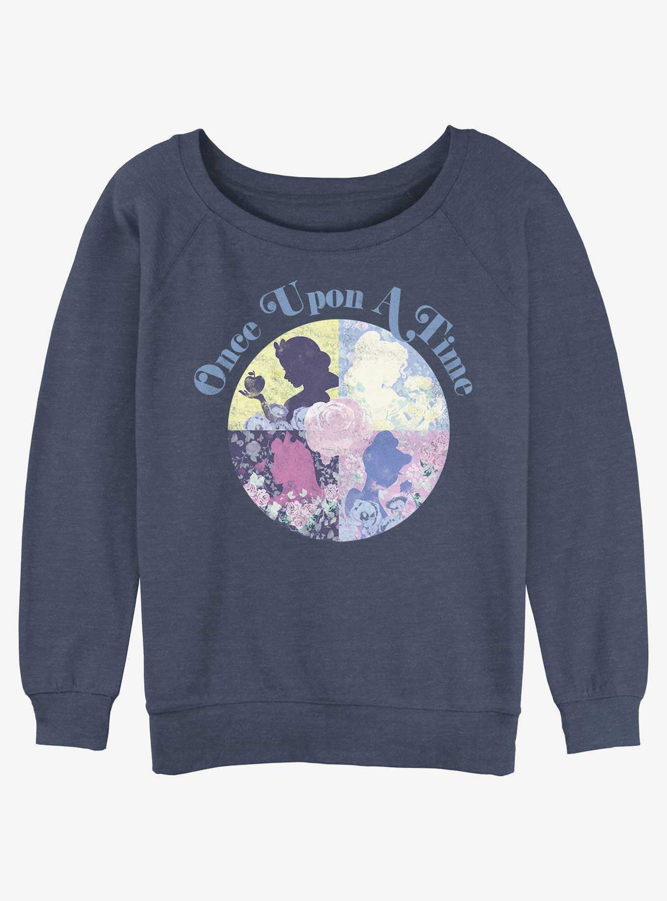 Disney Princesses Once Upon A Time Girls Slouchy Sweatshirt, , hi-res