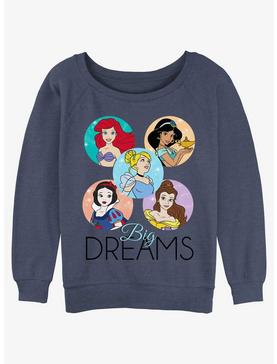 Plus Size Disney Princesses Big Dreams Girls Slouchy Sweatshirt, , hi-res